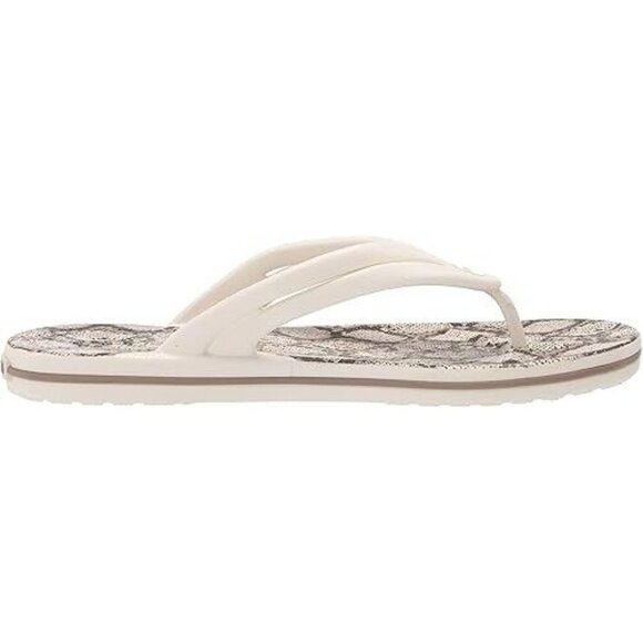 Crocs Crocband Snake Print Women's Flip-Flop Oyster/Mushroom Relax Fit Size 5 - Picture 5 of 16
